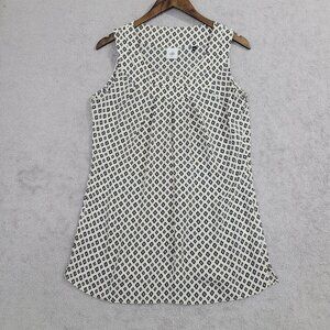 Cabi Sleeveless Geometric Pattern Top Womens Blouse M Chiffon